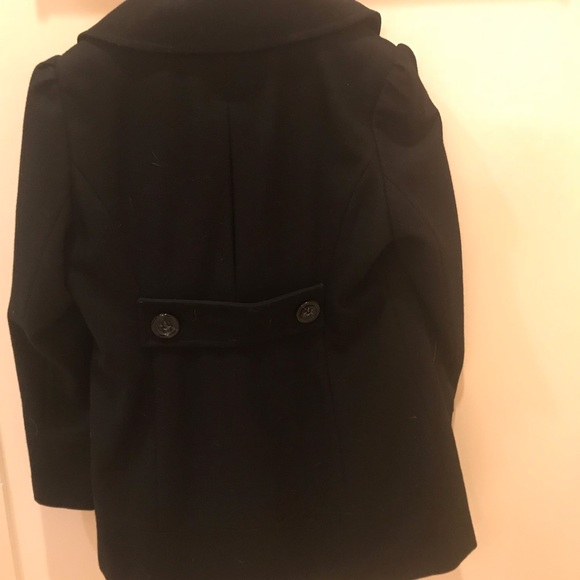 BCBG Double Breasted Wool Jacket Cropped Black - Picture 5 of 5